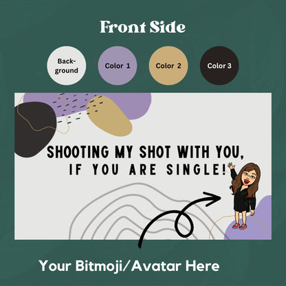 Dating Business Card || Flirt Card || Shoot Your Shot Card || Custom Digital Design